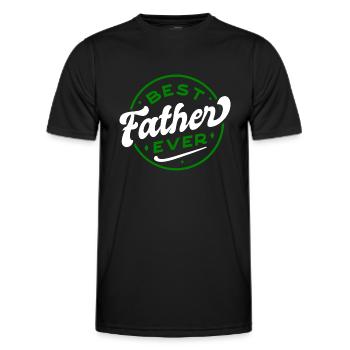Best Father ever - Männer Funktions-T-Shirt - Schwarz - Vorne - AI Model Male 178 dark (178cm)