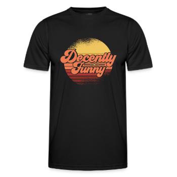 Black Humor Sarcasm Irony Gift - Men's Functional T-Shirt - black - Front - AI Model Male 178 dark (178cm)