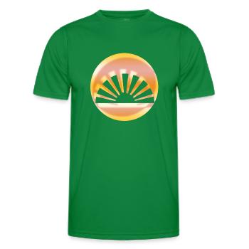 Sunrise - Men's Functional T-Shirt - kelly green - Front - AI Model Male 178 dark (178cm)