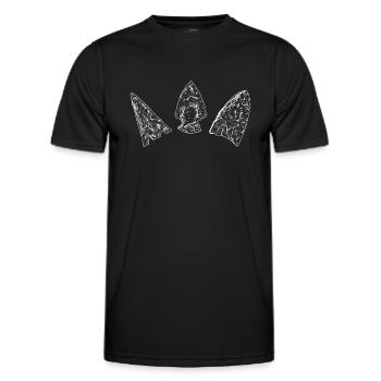 Arrowhead Hunting Arrowhead Collector - Men's Functional T-Shirt - black - Front - AI Model Male 178 dark (178cm)