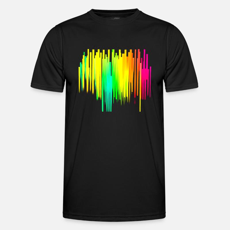 Rainbow gradient colorful cool retro trendy Art 2 Men's Functional T-Shirt