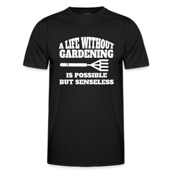Hobbygärtner Gärtner Obstgarten Garten Geschenk - Männer Funktions-T-Shirt - Schwarz - Vorne - AI Model Male 178 dark (178cm)