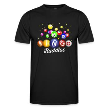 Bingo Buddies | Bingo - T-shirt sport Homme - noir - Devant - AI Model Male 178 dark (178cm)