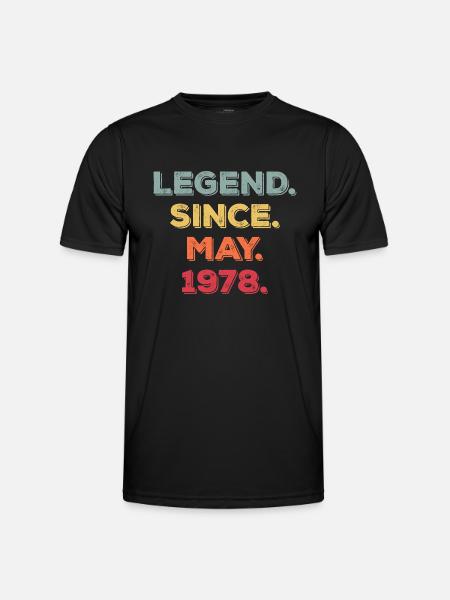 LEGEND SINCE MAY 1978 - Men's Functional T-Shirt - black