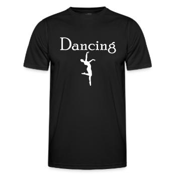 Dancing Dance Music - Men's Functional T-Shirt - black - Front - AI Model Male 178 dark (178cm)