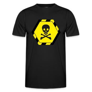 Crâne - T-shirt sport Homme - noir - Devant - AI Model Male 178 dark (178cm)
