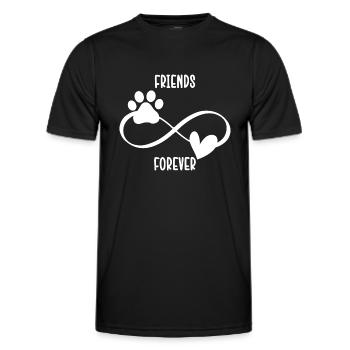 Hunde Hundefreund Haustier - Männer Funktions-T-Shirt - Schwarz - Vorne - AI Model Male 178 dark (178cm)