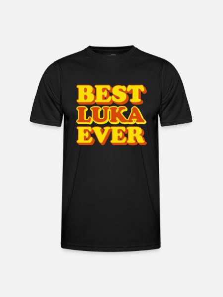 Luka first name funny gift - Men's Functional T-Shirt - black