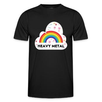 Heavy Metal - Männer Funktions-T-Shirt - Schwarz - Vorne - AI Model Male 178 dark (178cm)