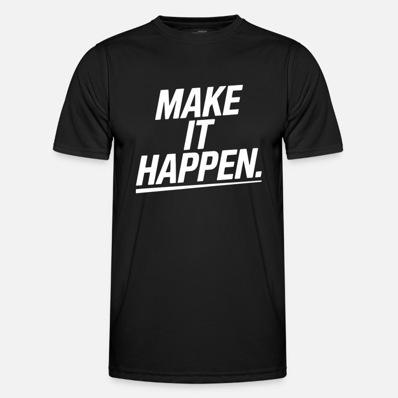 Go for it! - Men's Functional T-Shirt - black