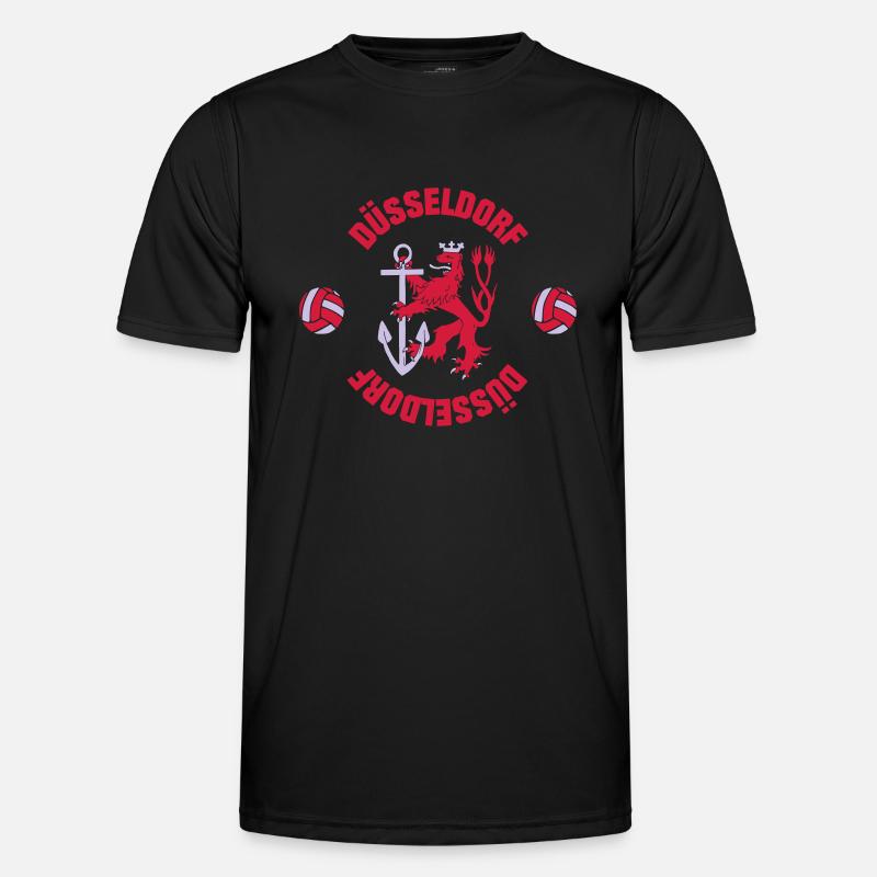 Düsseldorf (ID: 001013) - Männer Funktions-T-Shirt - Schwarz