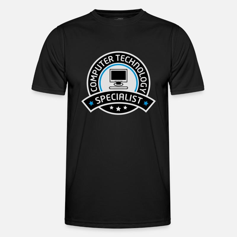 computer technology specialist - Men's Functional T-Shirt - black
