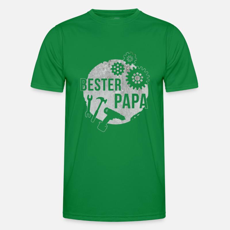 Bester papa Männer Funktions-T-Shirt