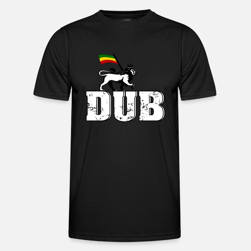 Dub Reggae Lion Männer Funktions-T-Shirt