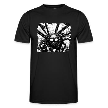 Cyber Spider - T-shirt sport Homme - noir - Devant - AI Model Male 178 dark (178cm)