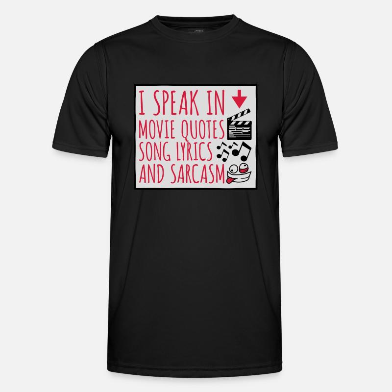 speak lyrics and sarcasm Men's Functional T-Shirt
