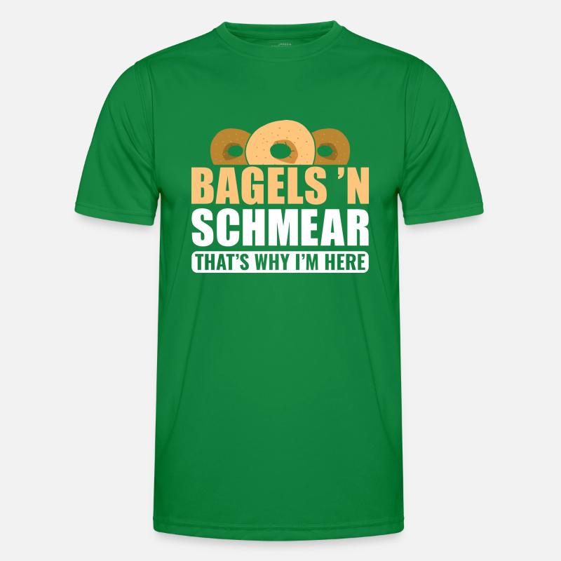 Bagel Spruch Geschenk Männer Funktions-T-Shirt