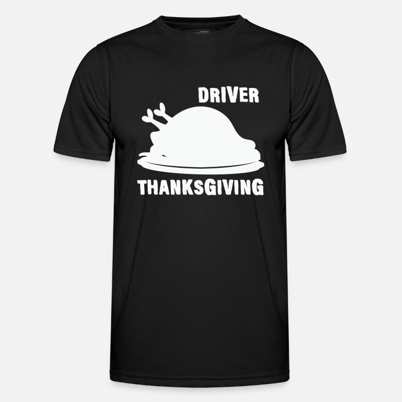Driver Thanksgiving Turkey Dinner - Men's Functional T-Shirt - black