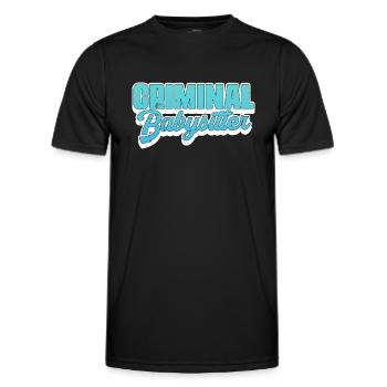 Criminal Babysitter - Correction Officer Prison - Men's Functional T-Shirt - black - Front - AI Model Male 178 dark (178cm)