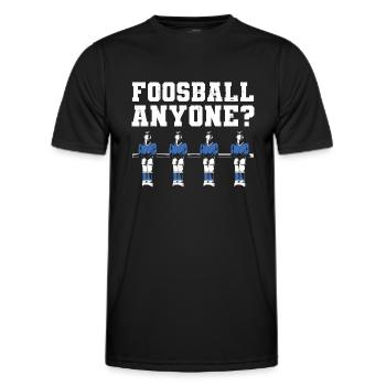 Table Soccer Player Foosball Anyone - Männer Funktions-T-Shirt - Schwarz - Vorne - AI Model Male 178 dark (178cm)