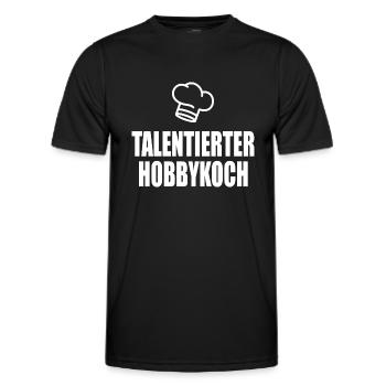talentierter Hobbykoch - Männer Funktions-T-Shirt - Schwarz - Vorne - AI Model Male 178 dark (178cm)