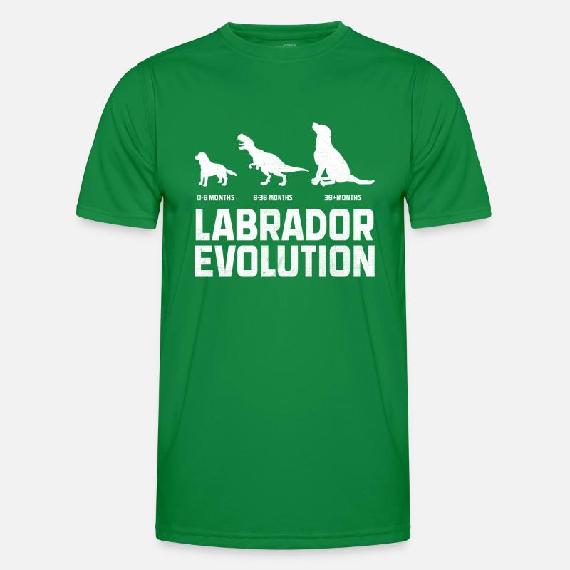 Evolution Labrador Retriever Retrievers de laboratoire T-shirt sport Homme