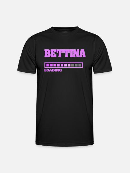 Bettina - Männer Funktions-T-Shirt - Schwarz