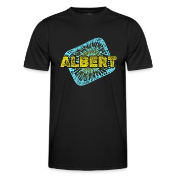 Albert als Freizeit - Männer Funktions-T-Shirt - Schwarz - Vorne - AI Model Male 178 dark (178cm)
