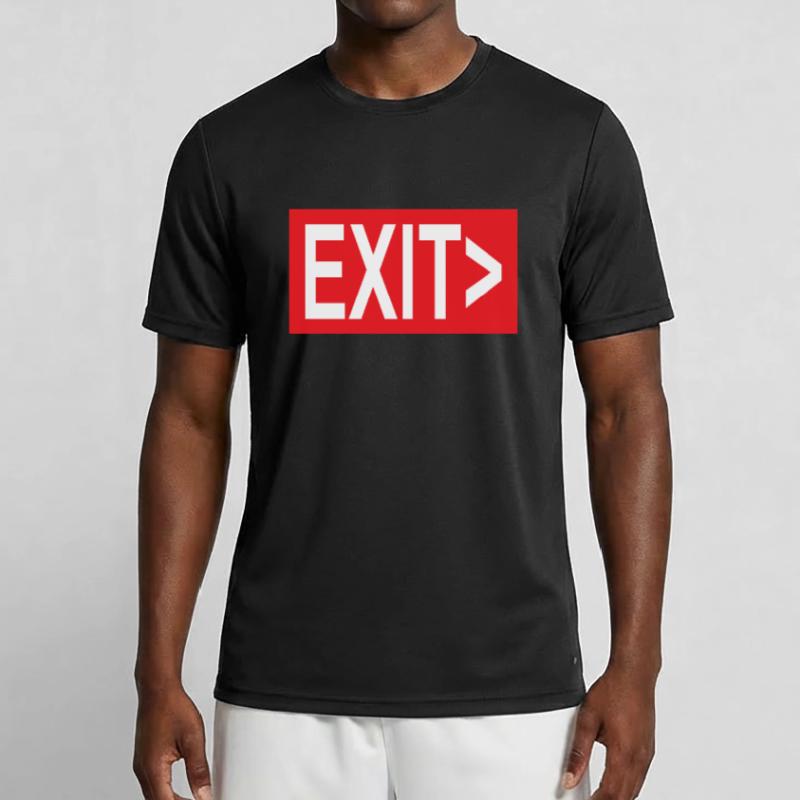 Exit / Exit / Emergency Exit Men's Functional T-Shirt