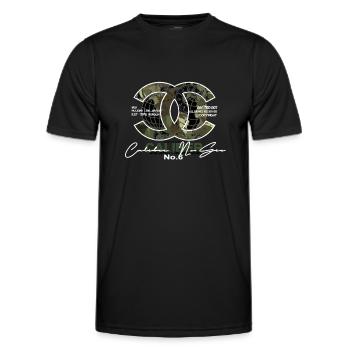 caliber no 6 Airsoft softair tees nice geschenkide - Männer Funktions-T-Shirt - Schwarz - Vorne - AI Model Male 178 dark (178cm)