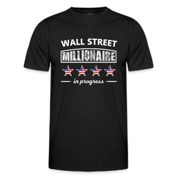 Les millionnaires de Wall Street - T-shirt sport Homme - noir - Devant - AI Model Male 178 dark (178cm)