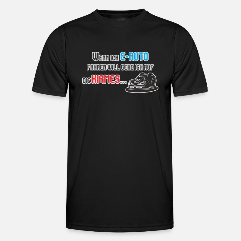 E-Auto, Autoscooter, Kirmes - Männer Funktions-T-Shirt - Schwarz