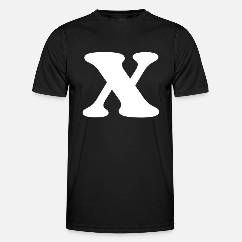 Letter x - Men's Functional T-Shirt - black