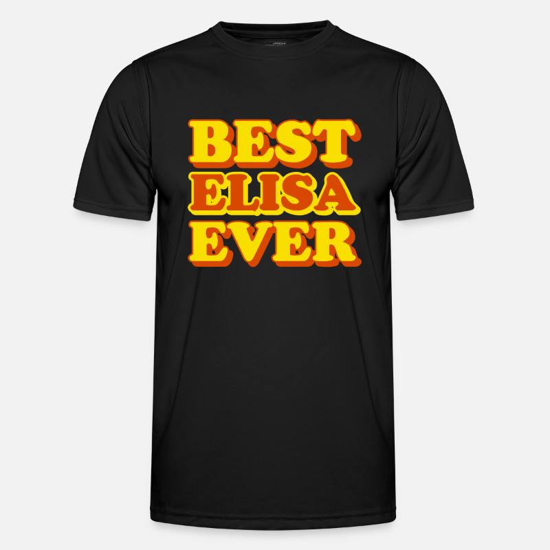 Elisa First Name Funny Gift Men's Functional T-Shirt