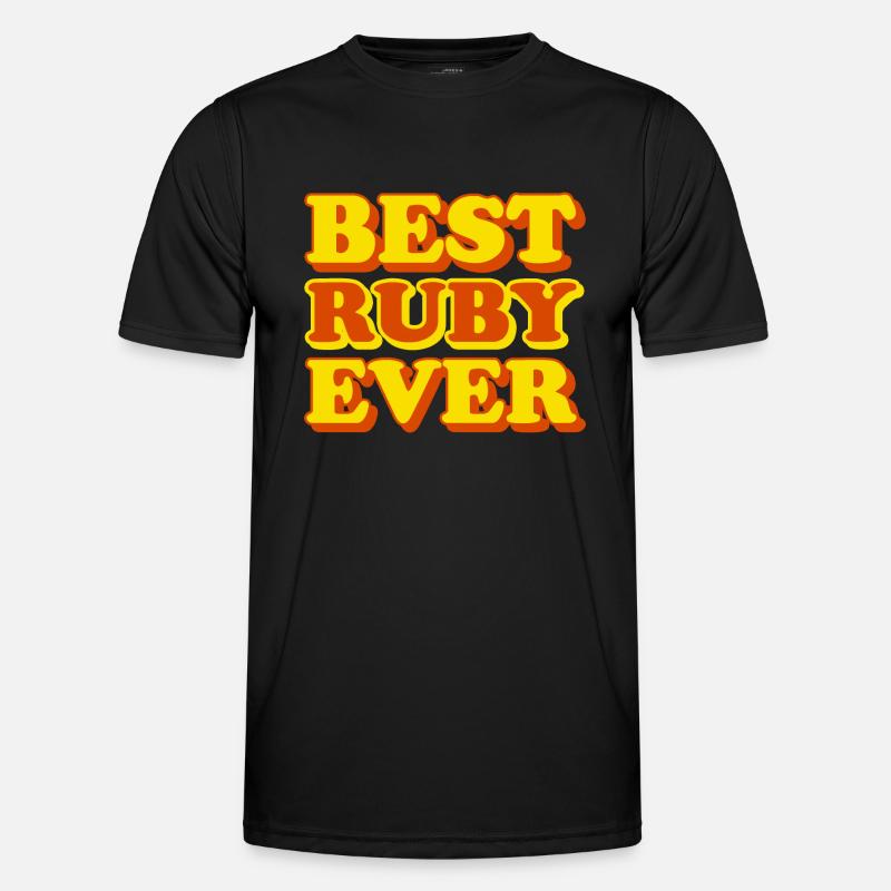 Ruby First Name Funny Gift - Men's Functional T-Shirt - black