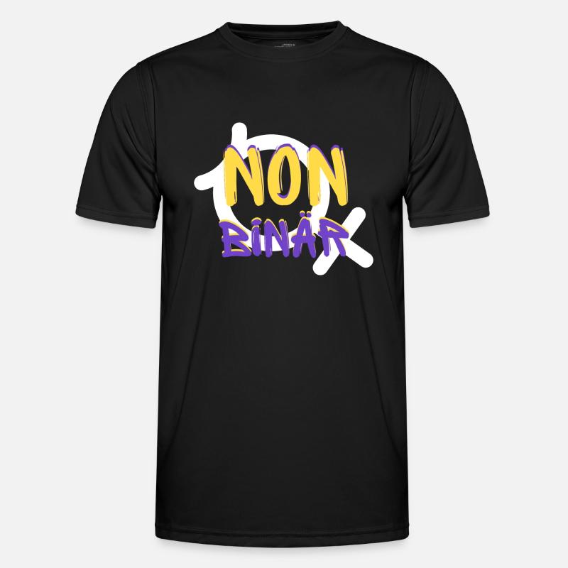 NON BINARY Identity - Men's Functional T-Shirt - black