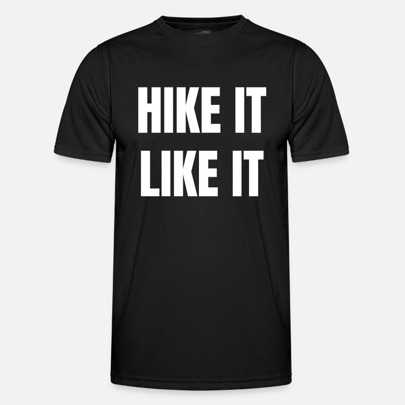Hike it like it - Men's Functional T-Shirt - black