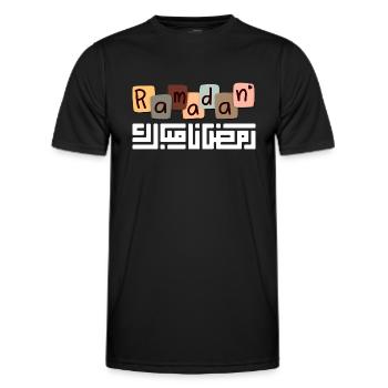 Ramadan Mubarak - Männer Funktions-T-Shirt - Schwarz - Vorne - AI Model Male 178 dark (178cm)