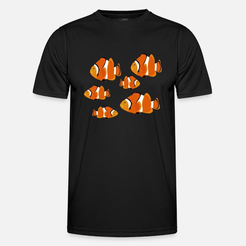 Goldfish, clownfish, sea, nemo fish Men's Functional T-Shirt