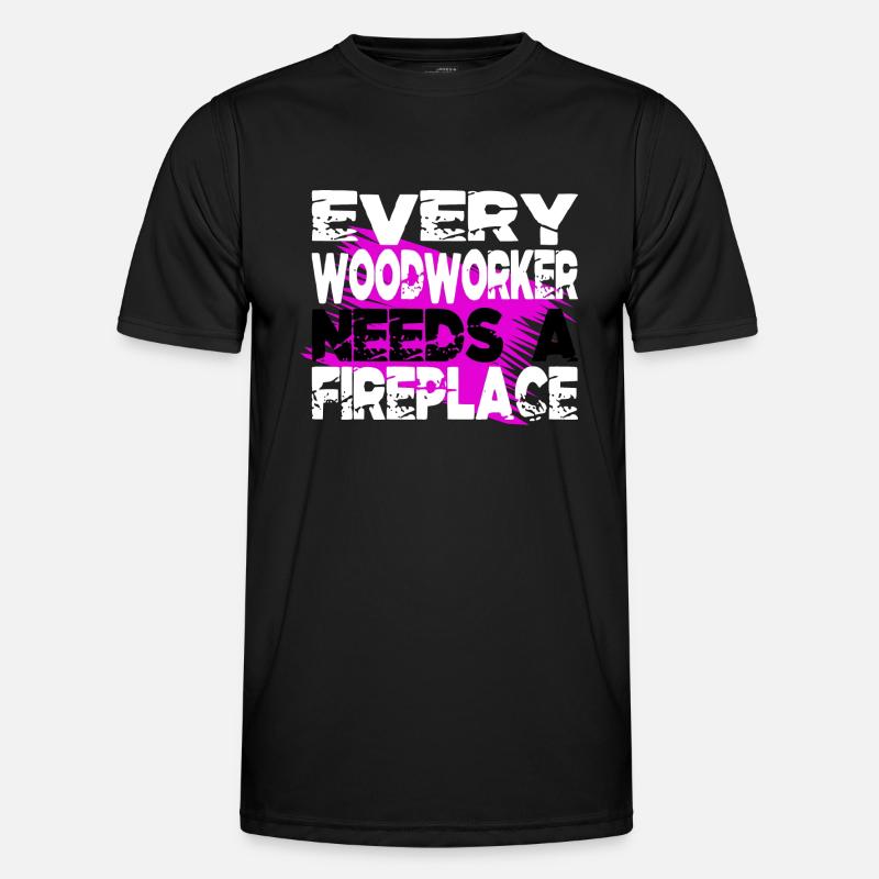 construction carpenter - Männer Funktions-T-Shirt - Schwarz