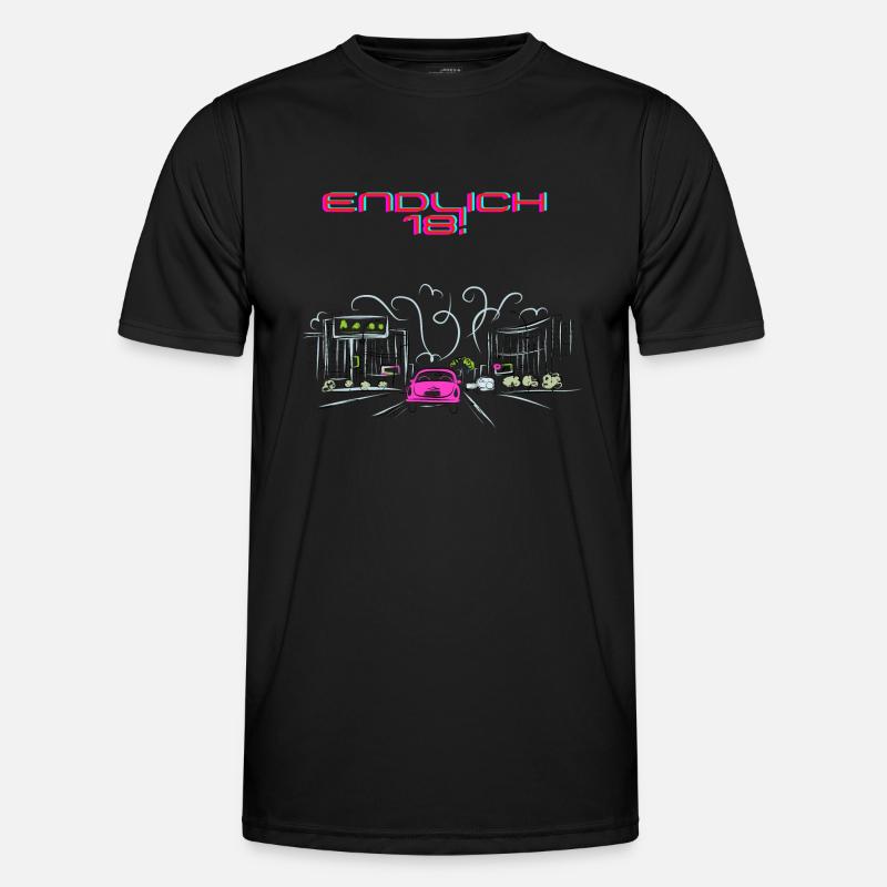 Endlich 18 - Geburtstag Männer Funktions-T-Shirt