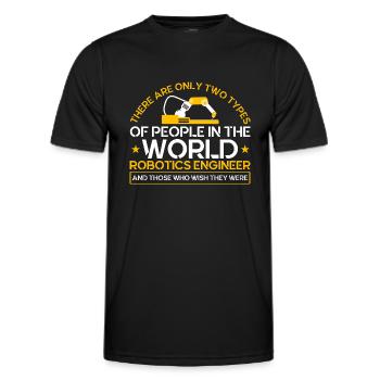 Robotic Robot Robotics Engineer Gift - Men's Functional T-Shirt - black - Front - AI Model Male 178 dark (178cm)