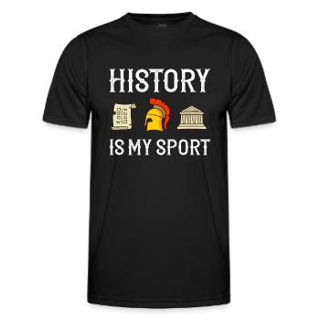 Geschichte Lehrer Lektion Professor Historiker - Männer Funktions-T-Shirt - Schwarz - Vorne - AI Model Male 178 dark (178cm)