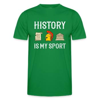 Geschichte Lehrer Lektion Professor Historiker - Männer Funktions-T-Shirt - Kelly Green - Vorne - AI Model Male 178 dark (178cm)