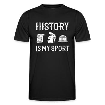 Geschichte Lehrer Lektion Professor Historiker - Männer Funktions-T-Shirt - Schwarz - Vorne - AI Model Male 178 dark (178cm)