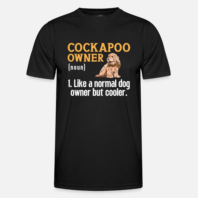 Cockapoo Dog - Men's Functional T-Shirt - black