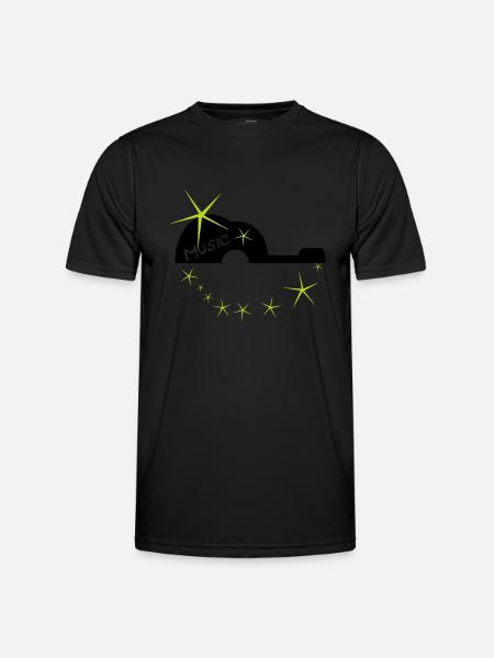 Star guitar - Men's Functional T-Shirt - black