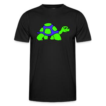 Tortue fraîche - T-shirt sport Homme - noir - Devant - AI Model Male 178 dark (178cm)