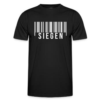 Siegen Westerwald - Männer Funktions-T-Shirt - Schwarz - Vorne - AI Model Male 178 dark (178cm)