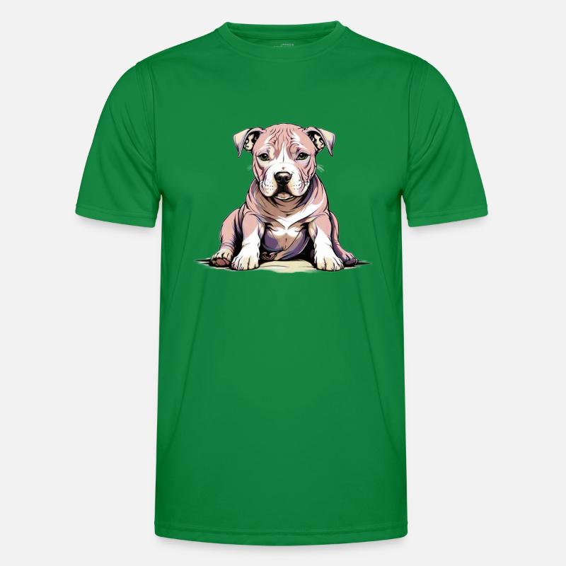 Pitbul Puppy Men's Functional T-Shirt